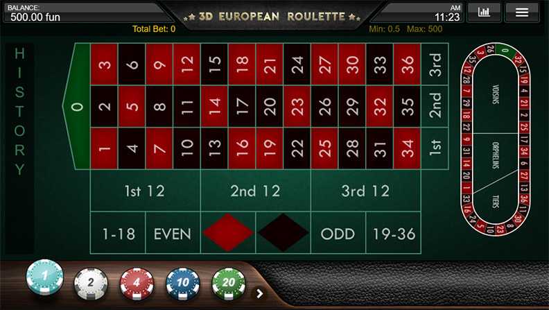 Demo de 3D European Roulette