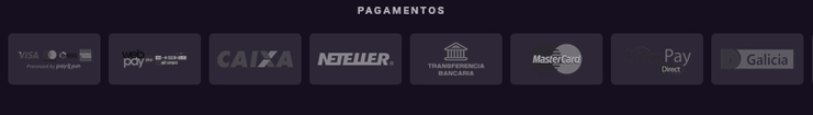 Métodos de pagamento VBET